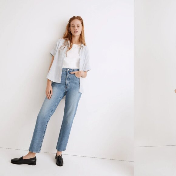 Madewell Perfect Vintage Straight Crop Jean in Montville Wash - Picture 7 of 7